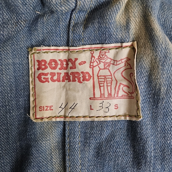 Vintage 1950s Body Guard Canvas Firefighter Jacket w/ Liner Turnout Coat 44 - Picture 9 of 16